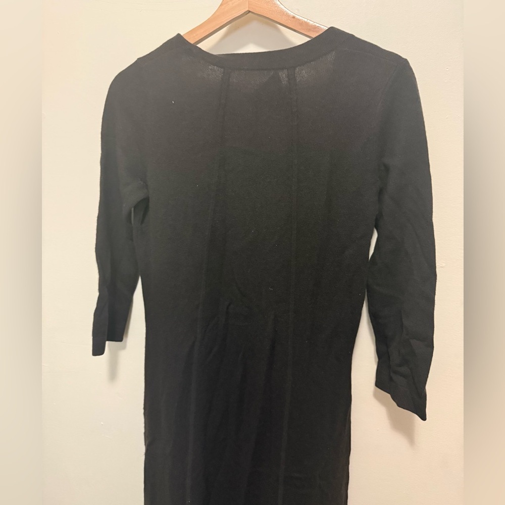 Neiman Marcus Brown 3/4 Sleeve 100% Cashmere Dress Sz Small - Picture 7 of 7